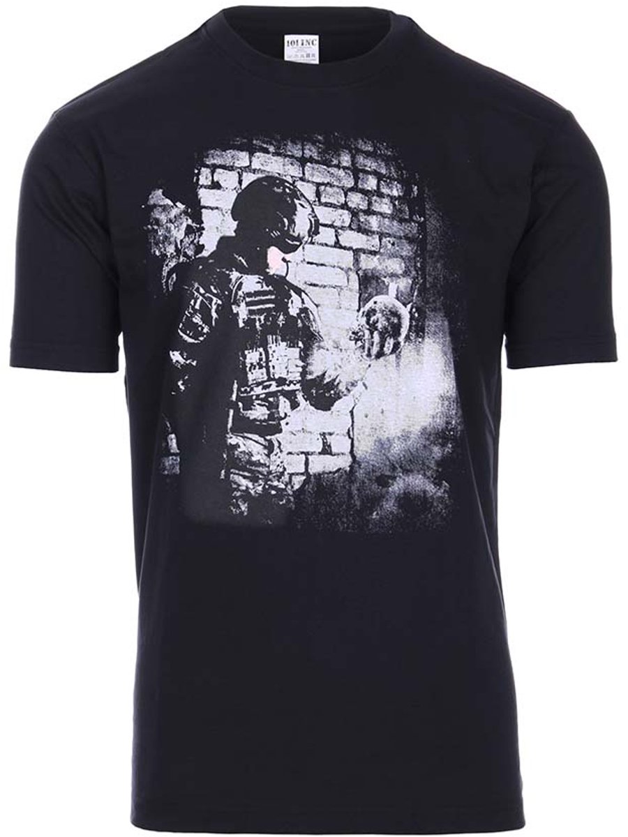 101 INC - T-shirt 101 INC soldier skull (kleur: Zwart / maat: XL)