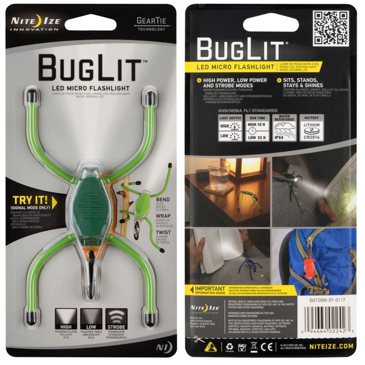 Nite Ize BugLit Green - Zaklamp - Groen