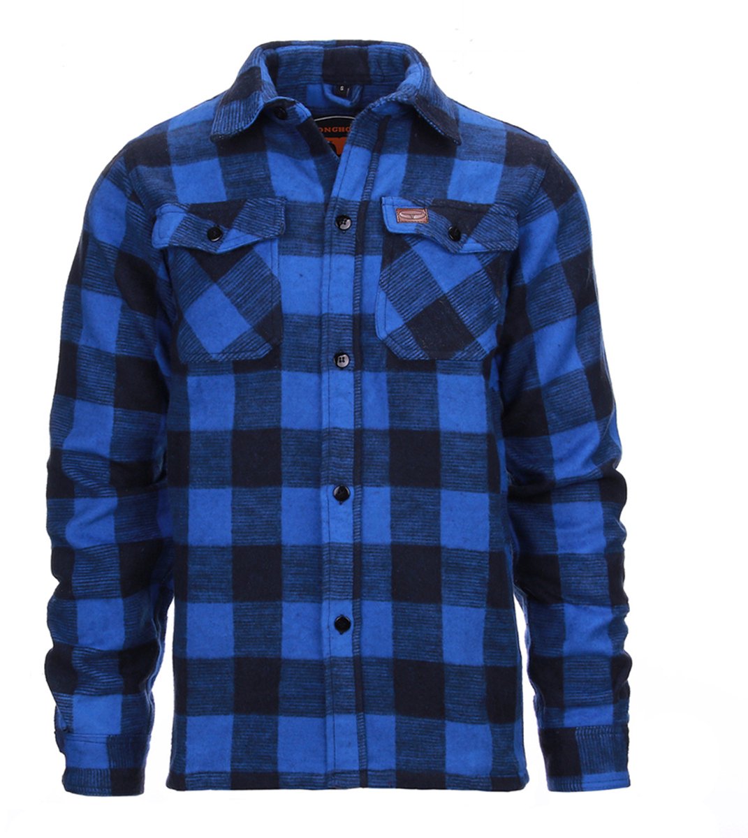 Houthakkers hemd dik - Zwart/Blauw Zwart/Blauw XXL