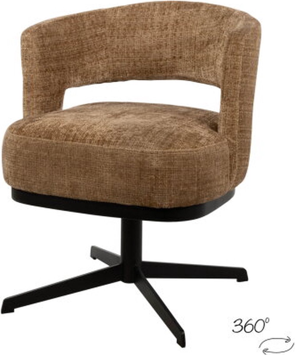 Eetkamerstoel Bruce draaipoot 360 - Cremona Cinnamon