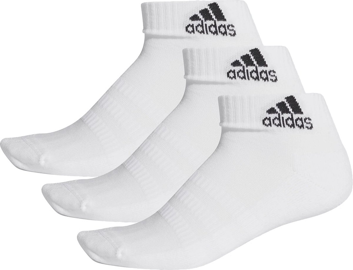 adidas Cushion 3-pack Enkelsok sportsokken Wit