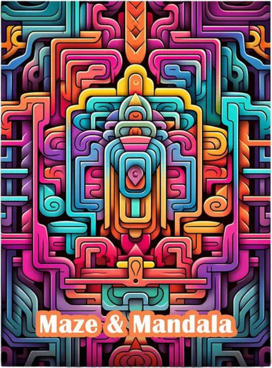 Kleurboek Mandala Doolhoven – Mandala Kleurplaten – Kleurboek Volwassenen – Mandala Doolhof Kleurboek – Kleurboek Uitdaging – Mandala Doolhof Ontwerpen – Relax Kleurboek – Mandala Puzzels – Kleurboek Met Doolhoven – A4 – 40 Kl