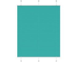 vidaXL - Plissé - rolgordijn - 110x150cm - stofbreedte - 109,4cm - petrol - groen