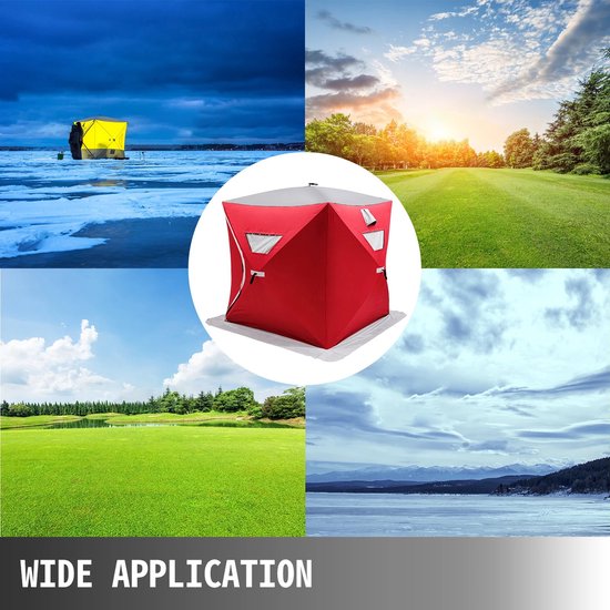 Ice Fishing Shelter - Portable - Pop Up - Easy to Set Up - Waterproof and Windproof Tent - For Winter Camping — afbeelding 5