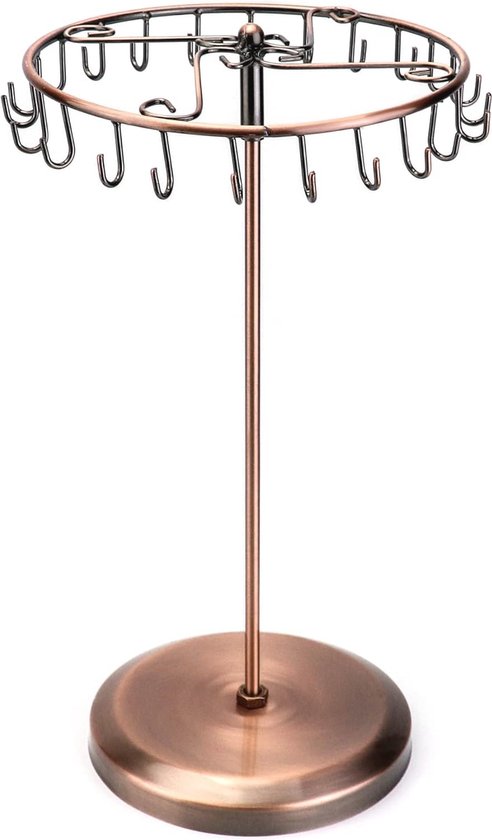 Sieradenstandaard, keramische basis, 31 cm hoog, sieradenorganizer