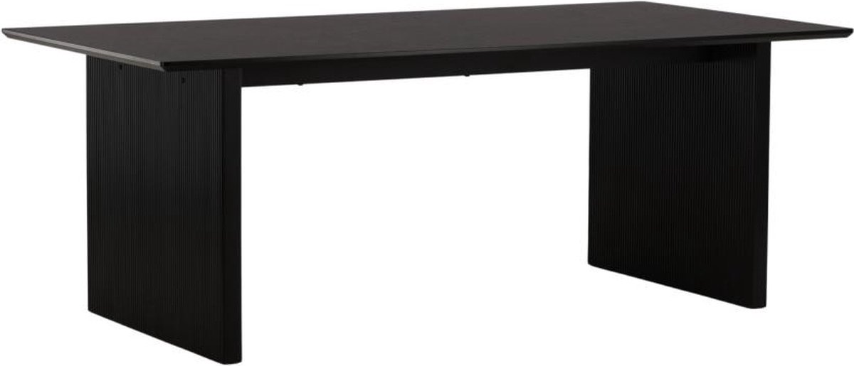Svea - Tiko rechthoekige eettafel - 200 x 100 cm - zwart