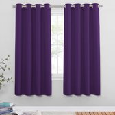 JGS ® Rideaux Occultants Violets pour Chambre et Salon, Isolation Thermique, 175 x 140 cm, Set de 2