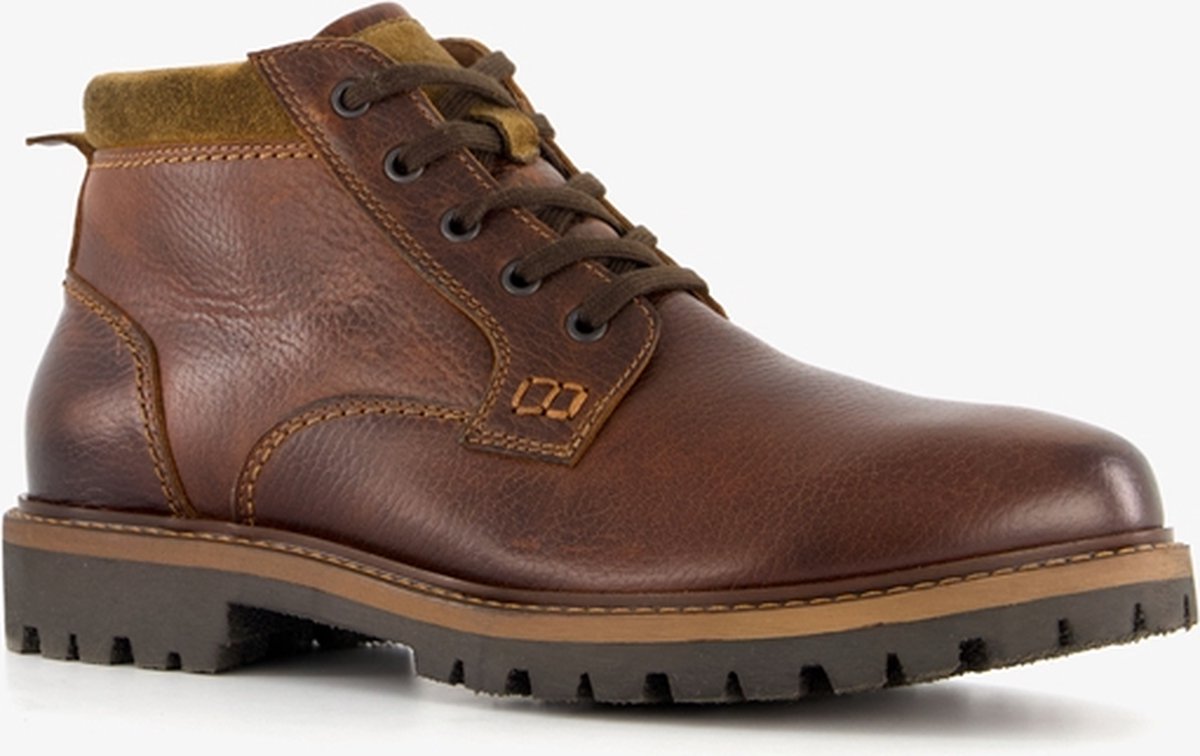Van Beers leren heren veterboots bruin Maat 42 bol