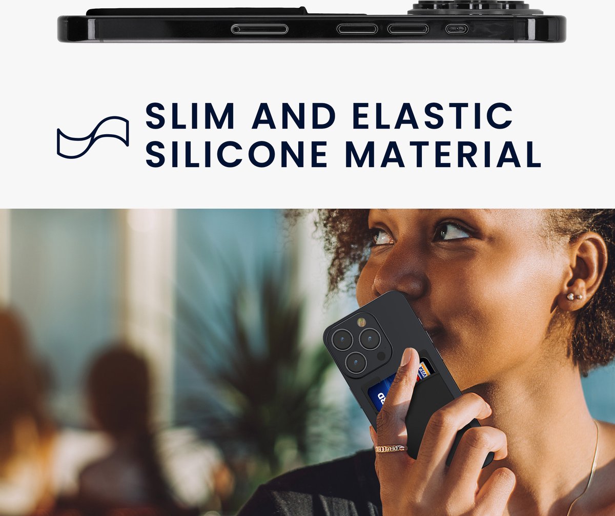 Mikikit 5stuks Creative Phone Wallet Zelfklevende Kaarthouder Voor Telefoon Duurzaam Comfortabel Geschikt Voor Id Creditcards Accessoire Voor Smartphones Multifunctioneel Handig