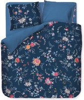 Pip Studio Housse de Couette Flower Festival - Lit Jumeau - 240x200/220 cm - Dark Blue