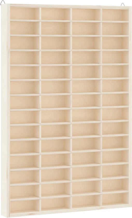 vidaXL Armoire murale - 56 compartiments - 40 x 4,5 x 60 cm - Étagère murale - Compartiments de rangement - Armoires décoratives - Armoire multifonctionnelle - Bibliothèque