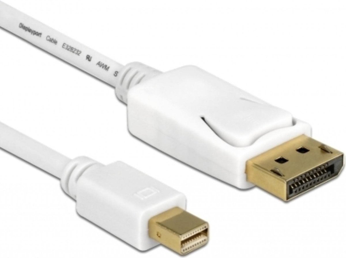 Mini DisplayPort - DisplayPort kabel - versie 1.2 (4K 60 Hz) / wit - 5 meter