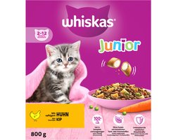 Whiskas Brokjes Junior - Kattenvoer - Kip 800 g
