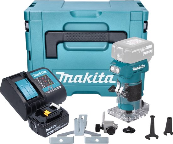 Makita RT001GZ15 Boven- en kantenfrees | 40 V Max | Zonder accu's en