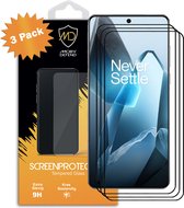 Pack de 3 Protecteurs d'écran OnePlus 13 - Économiseurs d'écran MobyDefend avec Rebords noirs - Glas trempé - Plaques de verre Convient pour : OnePlus 13