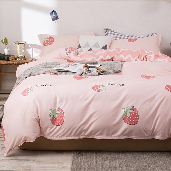 Caleffi - Dekbedovertrekset, effen, flanel, voor