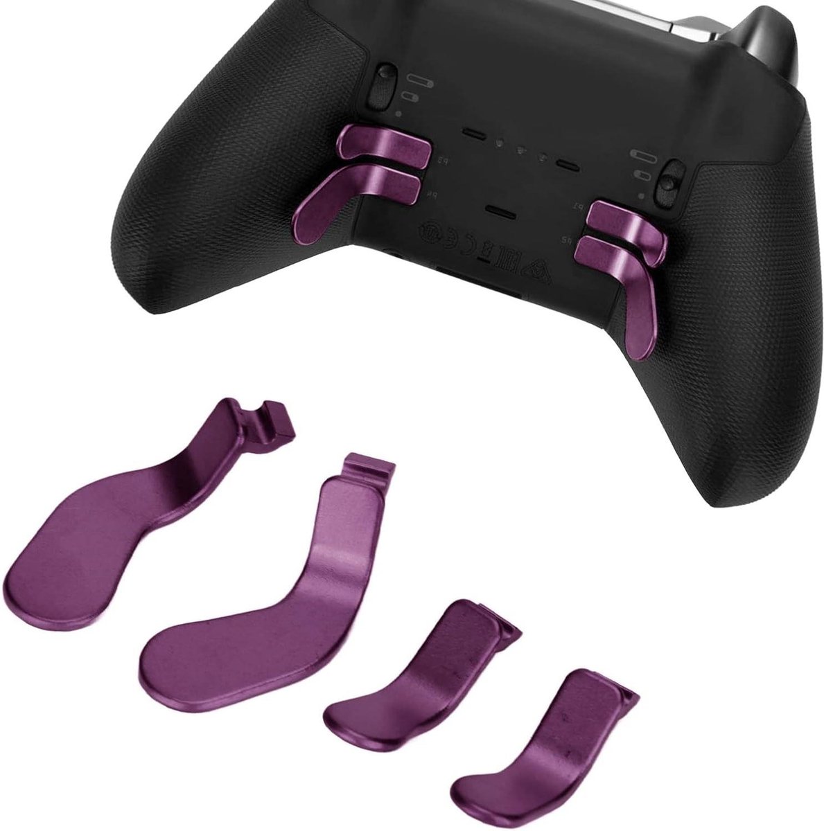 Reserveonderdelen metaal Xbox One Elite Controller Series 2 model 1797 - roestvrij staal paars - inclusief 4 stuks .