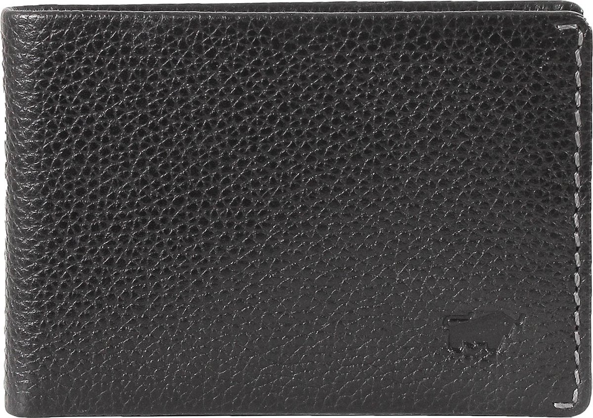 Braun Büffel Prato Portemonnee RFID Leer 10 cm - Jongens - Horizontaal - schwarz
