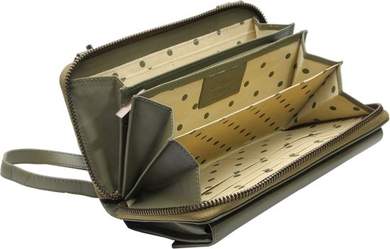 Esquire Cuir Porte-monnaie Sac téléphone portable Peru Phone Wallet Bag Olive