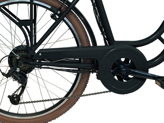 Villette Vintage retro elektrische fiets zwart — afbeelding 4