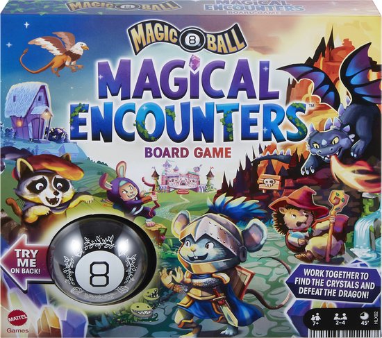 Mattel Games Magic 8 Ball Magische Ontmoetingen - Familie bordspel Mattel Games Magic 8 Ball Magische Ontmoetingen - Familie bordspel