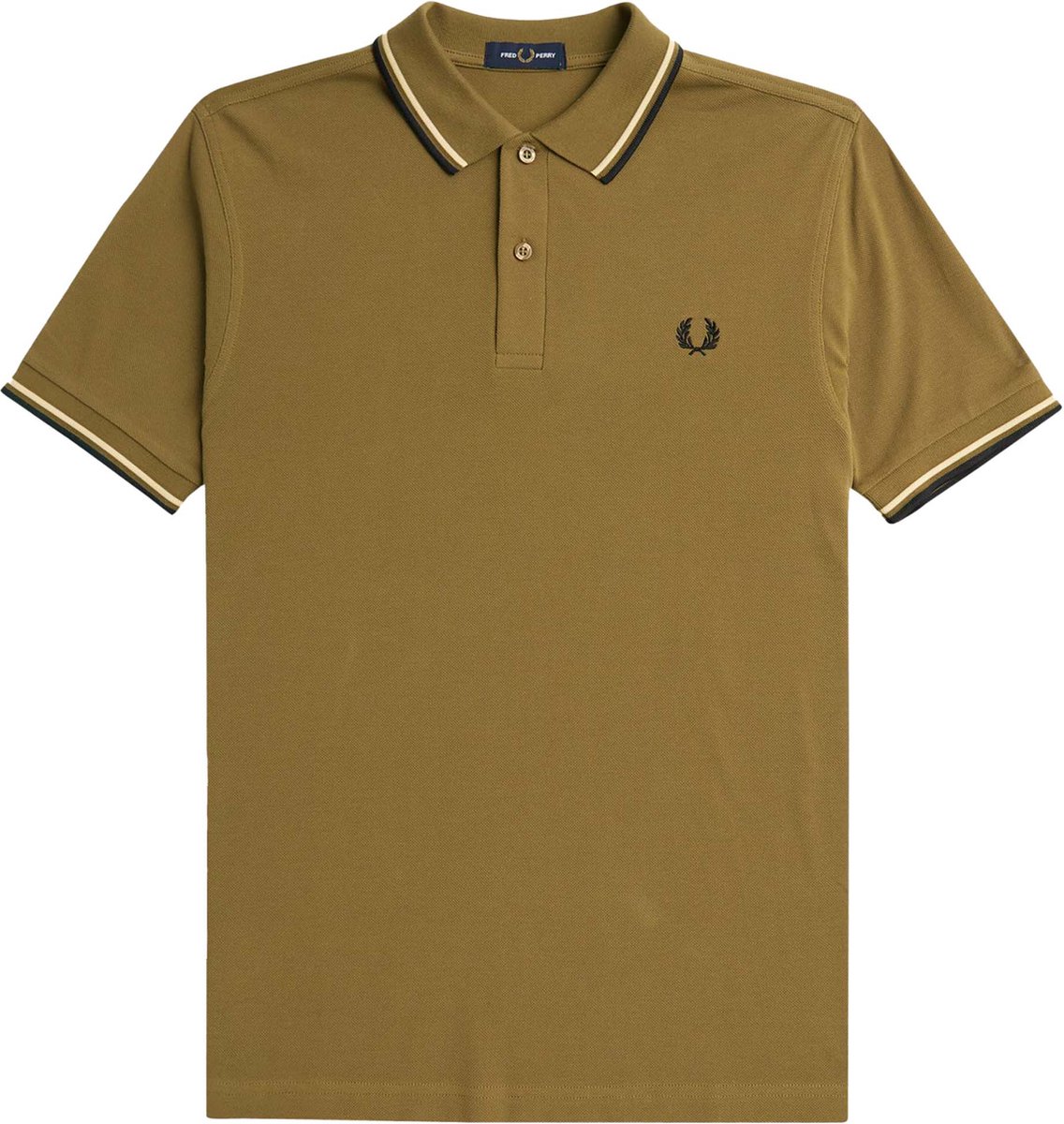 Fred Perry Polo M3600 Bruin W60 - Maat L - Heren