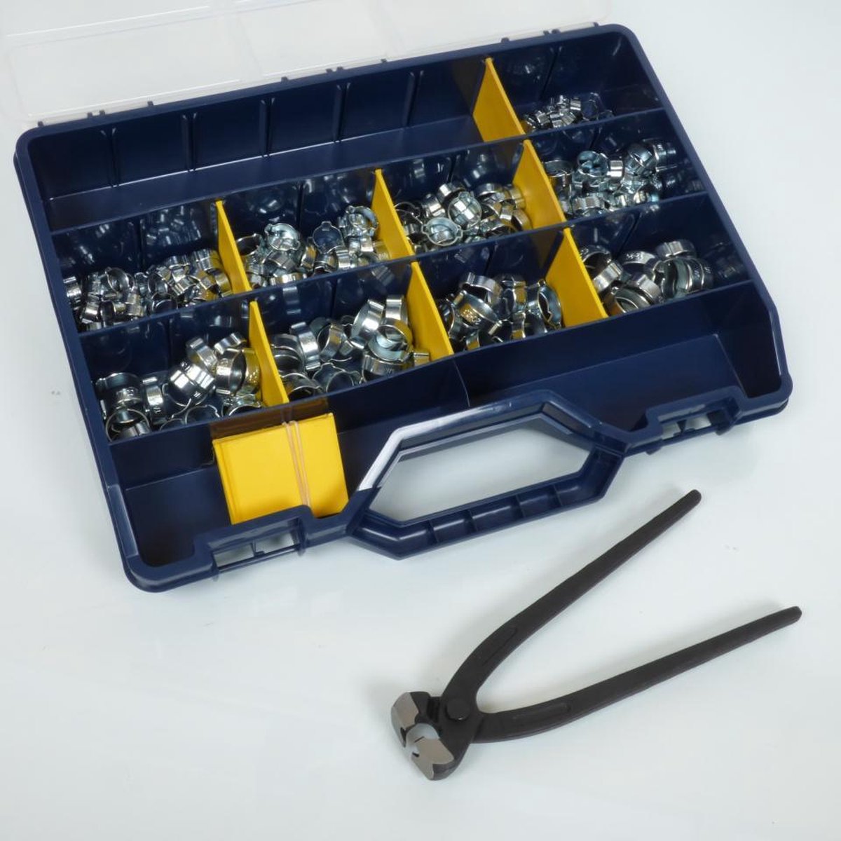 Coffret de 260 colliers de serrage à oreilles Norma W1 ASS-N260OSW1 08730000006 pour moto scooter quad
