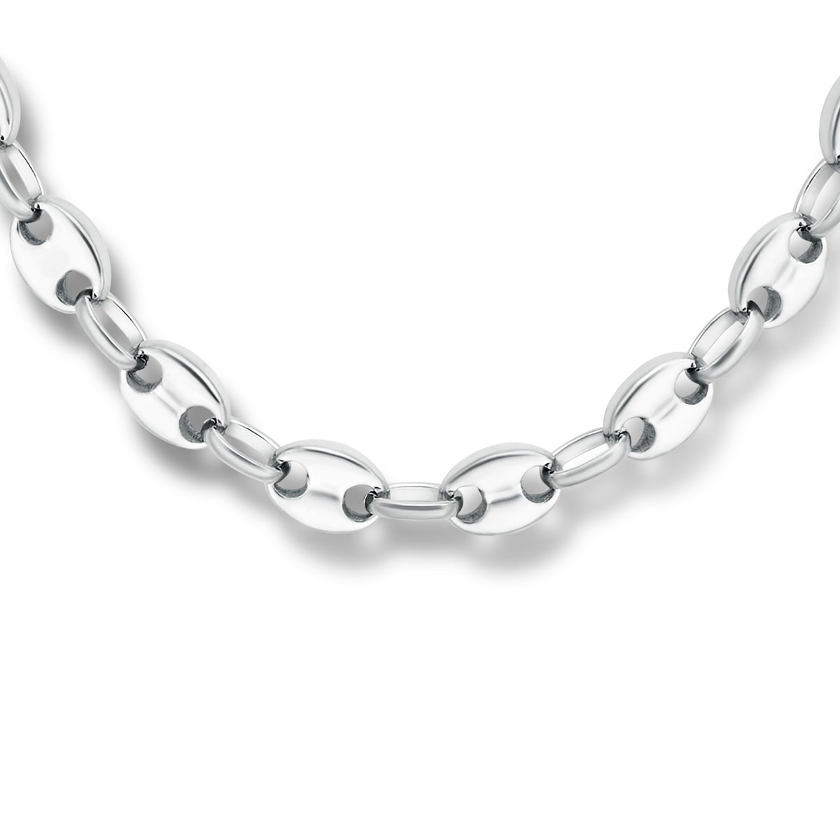 edelstaal collier koffieboon 42 + 3 cm 6506119