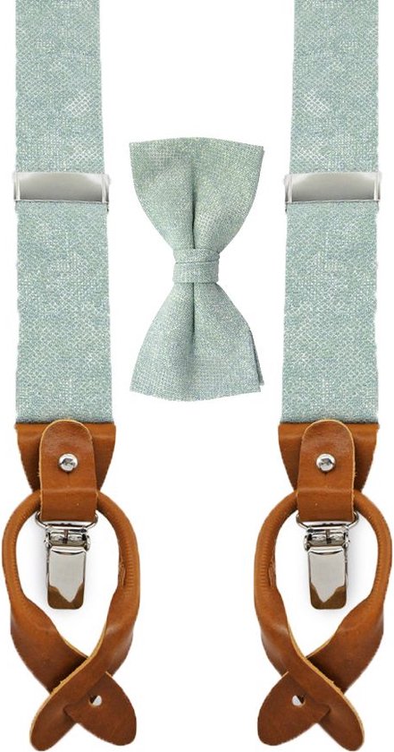 Sir Redman - pack combiné de bretelles - Sposo Stiloso vert - vert menthe