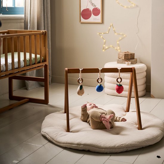 Baby - Vanaf 3 maanden - Houten - Roze - Speelkleed / Babygym
