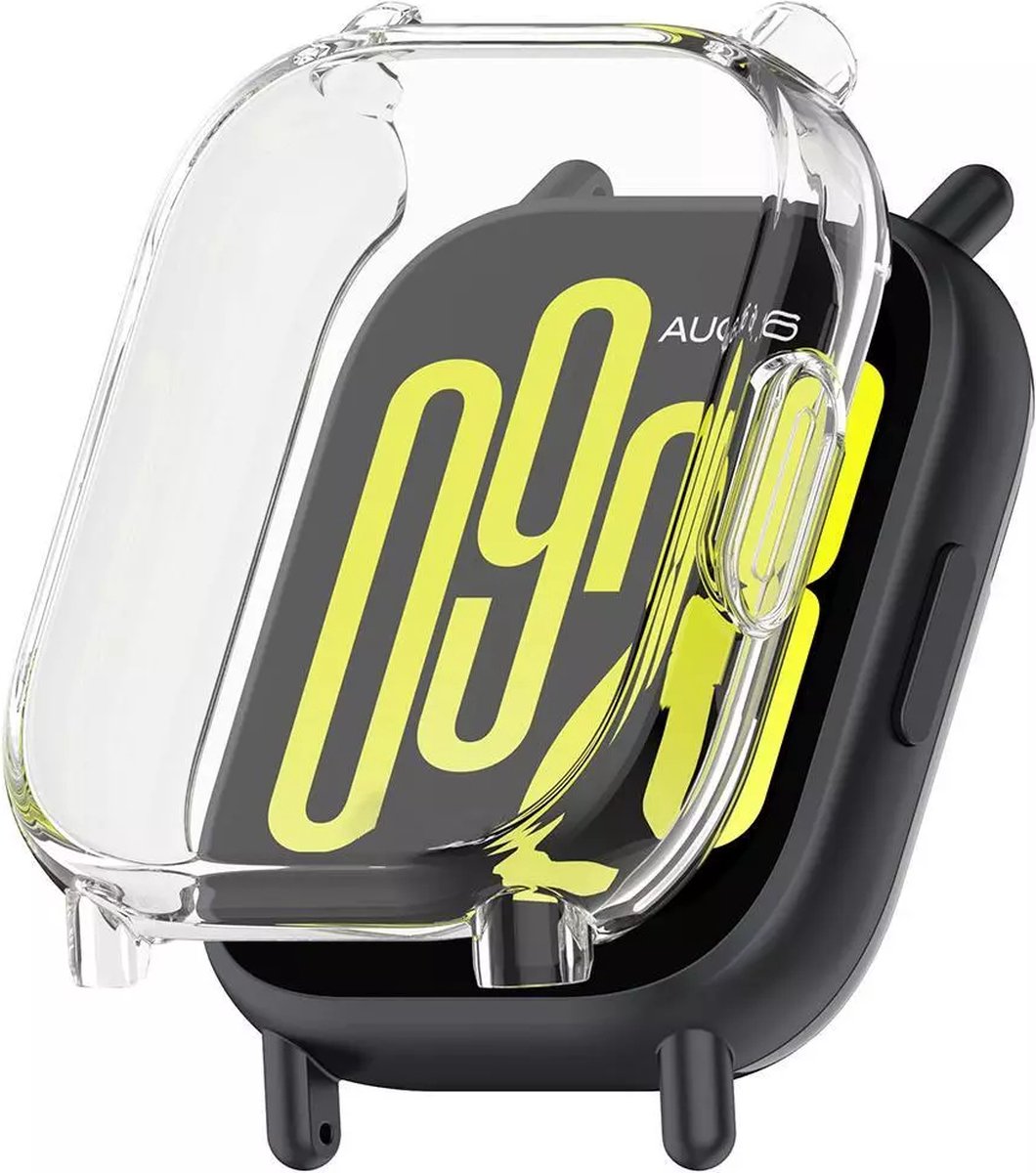 Strap-it Zacht TPU bescherm hoesje - case geschikt voor Redmi Watch 5 Active (transparant)