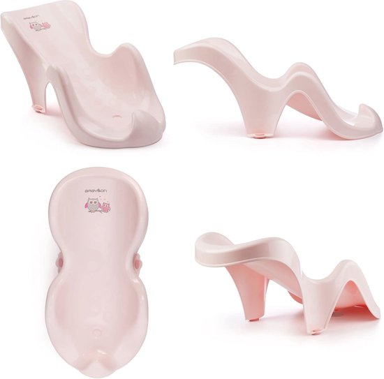 BABYLON anatomische Babybadzitje Nemo. Zitje in babybadje met anti-slip zuignappen vanaf 6 maanden. Bad Accessoires voor meisjes en jongens, badzitje baby Rose