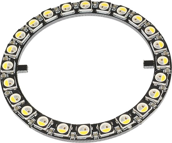 Rgbw Led Module 12v Rond 24 bits SK6812 RGBW ledmodule - rond full-colour ring led met ...