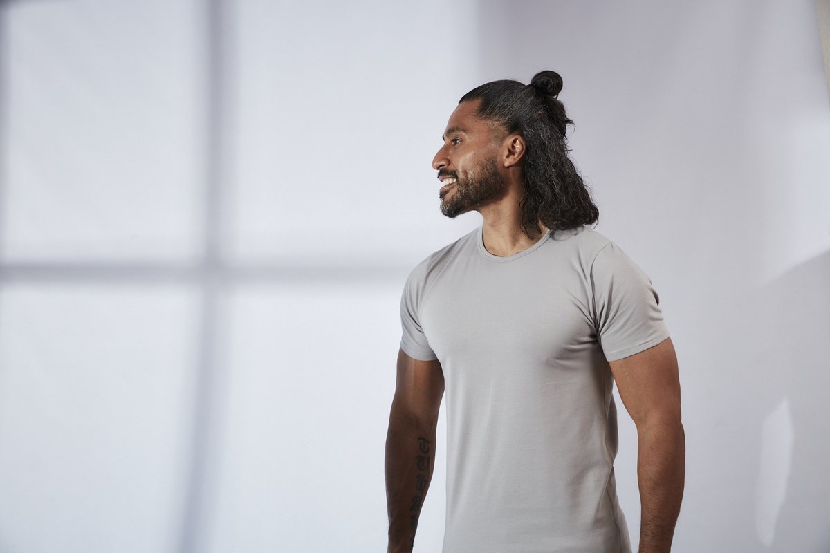 V-nus Stretch Ronde Hals Grijs 8-pack XL