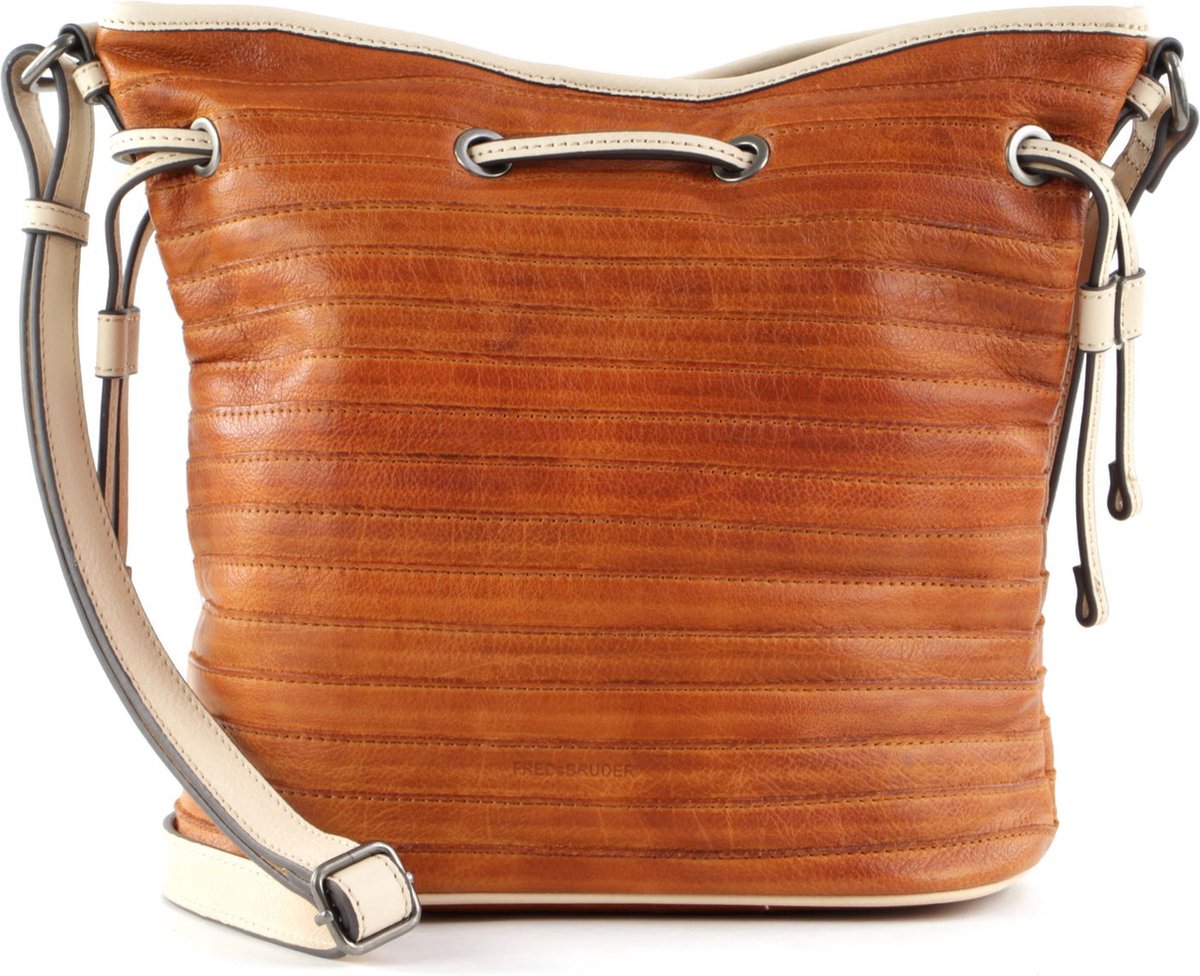 FREDsBRUDER Leren Schoudertas Cruise Collection Countryside Life Bag Dark Honey Bruine
