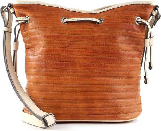 FREDsBRUDER Cuir Sac à épaule bandoulière Cruise Collection Countryside Life Bag Dark Honey Brun