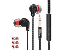 In-Ear Bedrade Oordopjes met 3,5 mm Jack Aansluiting - Sport Oortjes met Draad en Microfoon - Extra Bass - Super Comfortabel