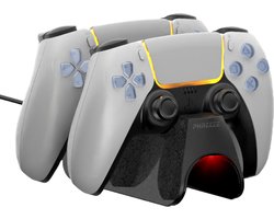 Oplaadstation geschikt voor PS5 DualSense Controllers - Dual Charge - Draadloze Oplader - Voor Slim, Disc, Pro, Digital Edition - Zwart