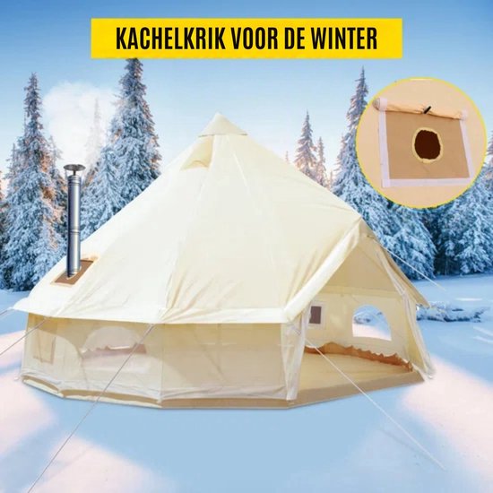 Happyment Kampeertent - Tent Outdoor 4 Seizoenen - 4-6 personen - Geschikt Voor gebruik van Happyment — afbeelding 5