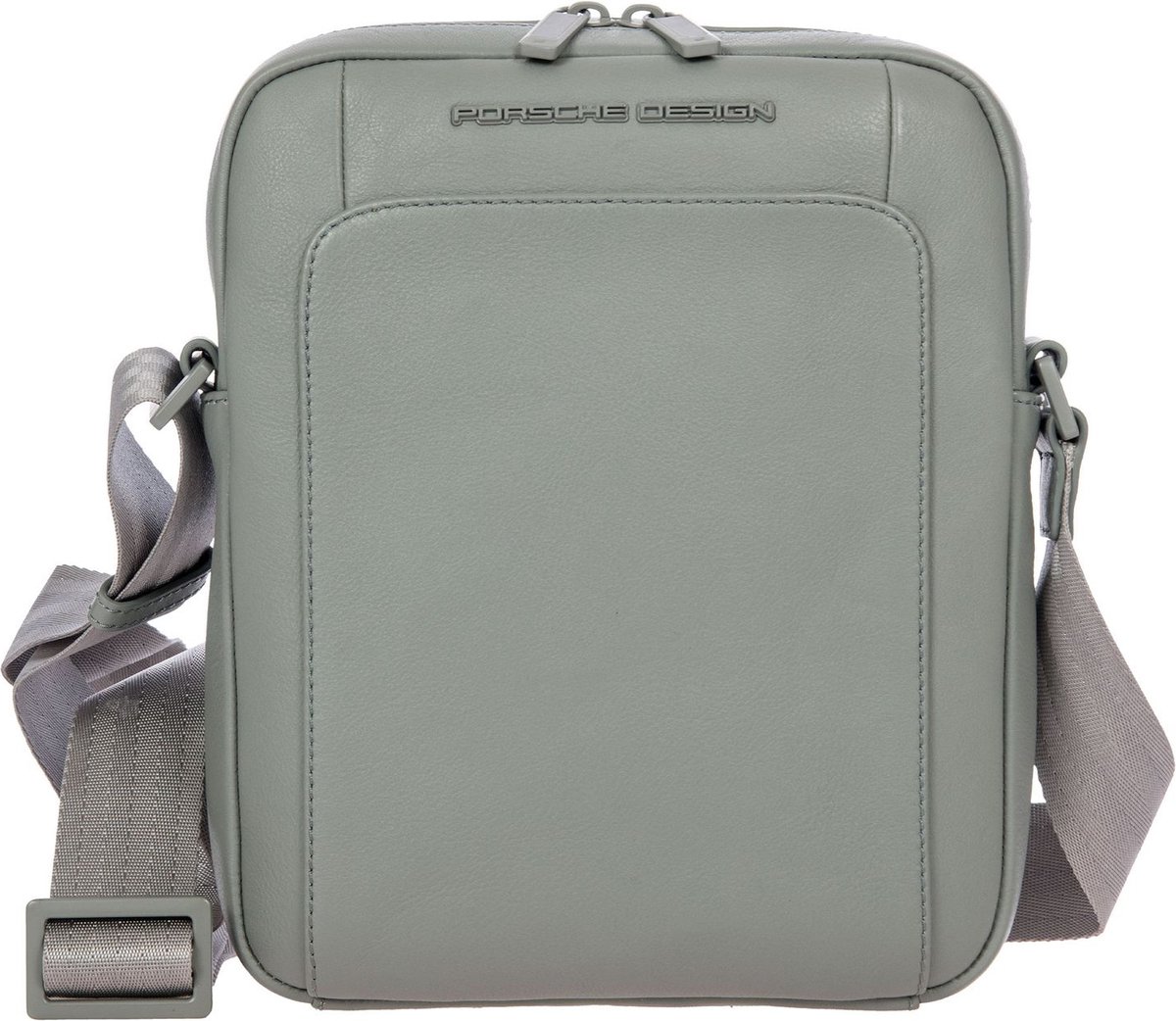 PORSCHE DESIGN Leren Schoudertas Roadster Shoulderbag Grey Grijs