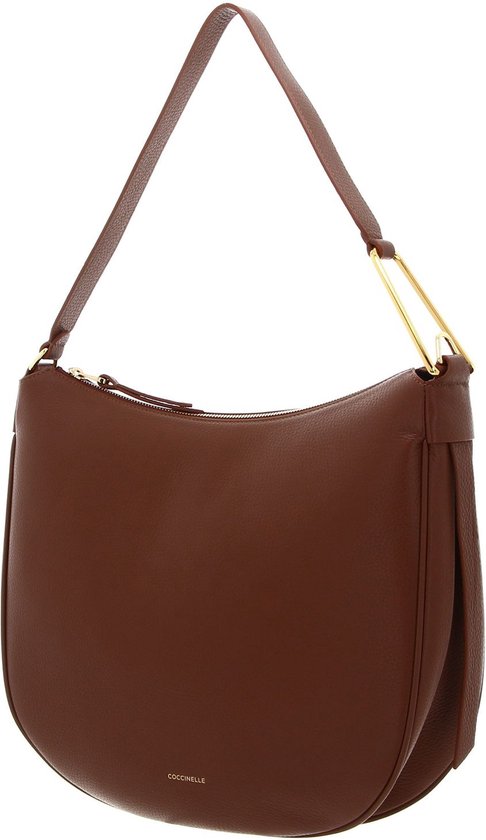 COCCINELLE Cuir Sac à épaule Priscilla Handbag Grained Leather Brule Terracotta