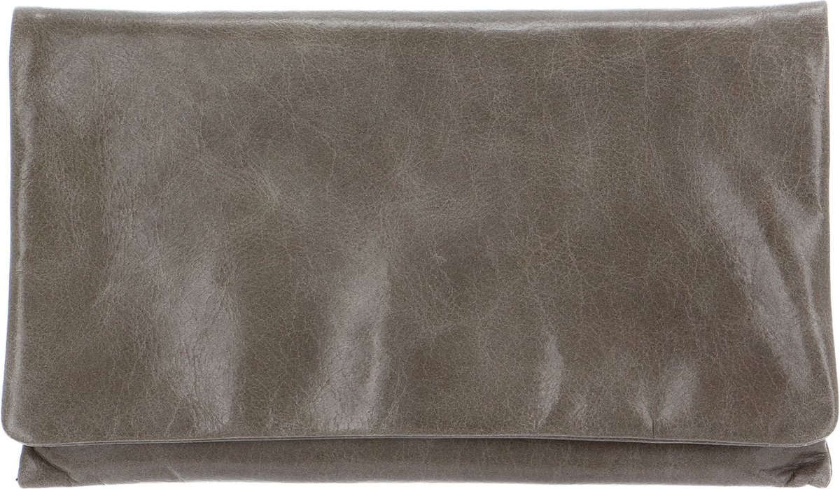 abro Leren Koppeling Avondtas Leather Athene Clutch Bag Tope Grijs