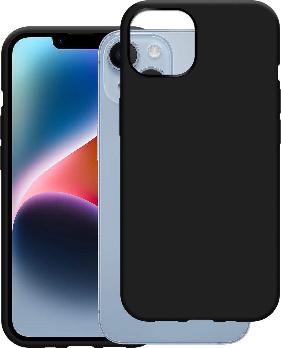 Cazy hoesje geschikt voor iPhone 14 Hoesje Siliconen - Flexibele Case - Zwart