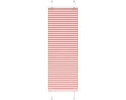 vidaXL - Plissé - rolgordijn - 40x100 - cm - stofbreedte - 39,4 - cm - polyester - roze