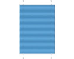 vidaXL - Plissé - rolgordijn - 90x100 - cm - stofbreedte - 89,4 - cm - polyester - blauw