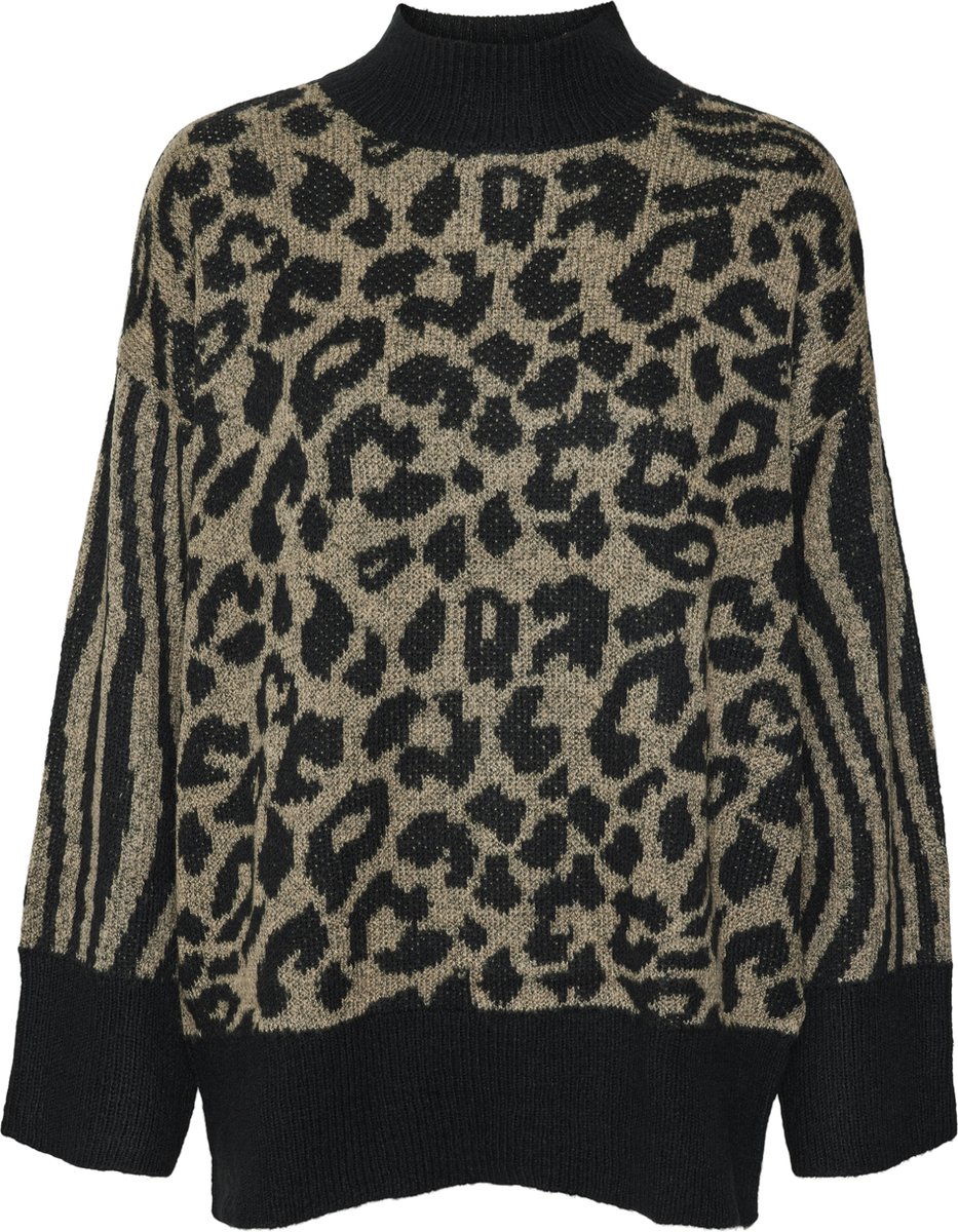 VERO MODA - VMMARS LS HIGHNECK PULLOVER BF - Dames - Gebreide truien
