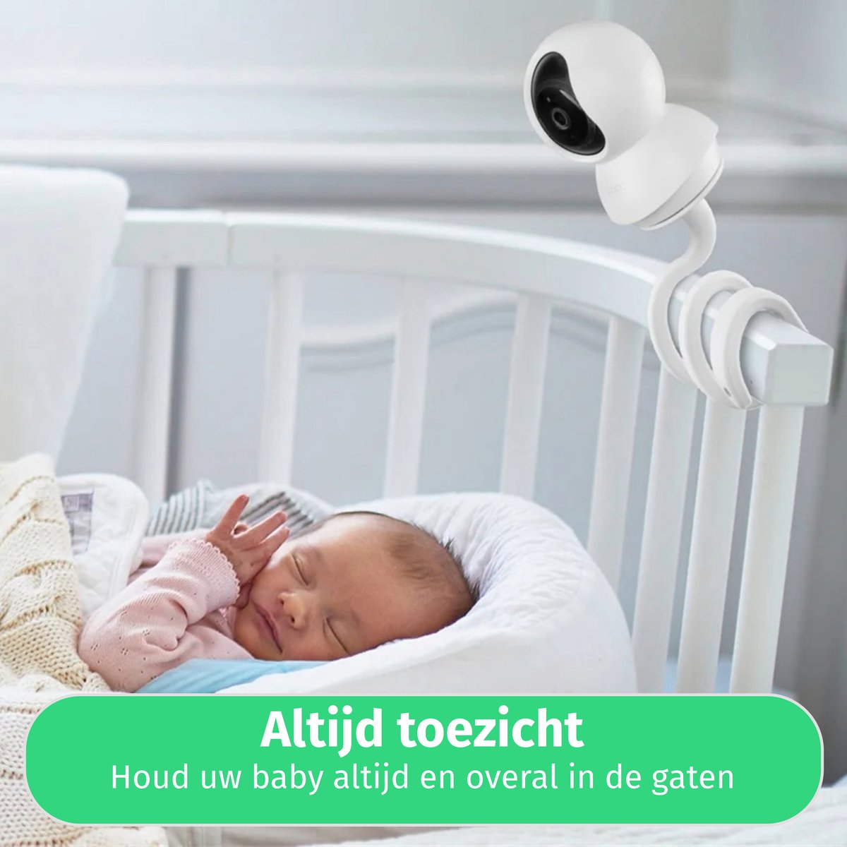 Afbeelding 3 van Bimivo Babyfoonhouder - Babyfoon houder - Camera Houder - Baby Camera - Babyfoon Standaard - Flexibel