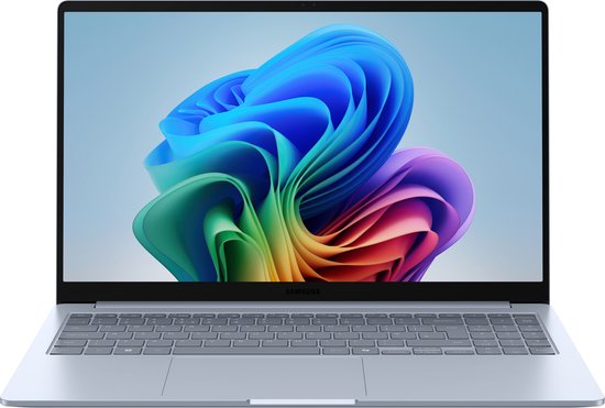 Samsung Galaxy Book4 Edge NP750XQAA-EXP Snapdragon X1P-42-100 Laptop 39,6 cm (15.6") Full HD 16 GB LPDDR5x-SDRAM 256 GB eUFS Wi-Fi 7 (802.11be) Windows 11 Home Engels Blauw - Samsung - Hoofdafbeelding