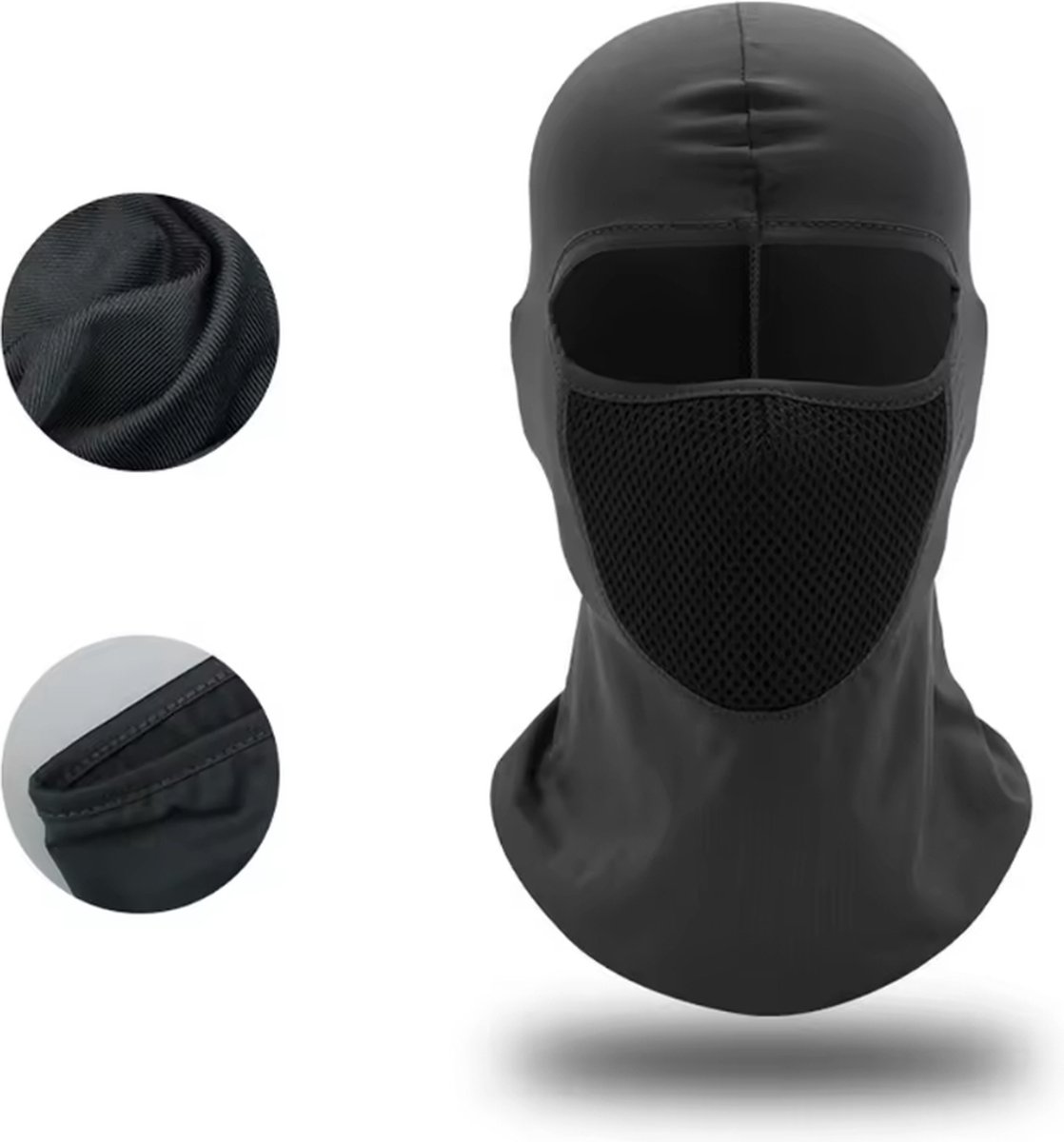 CHPN Helmmuts Scootermuts Motormuts Bivakmuts Bivak muts Muts Gezichtsmuts – One Zwart