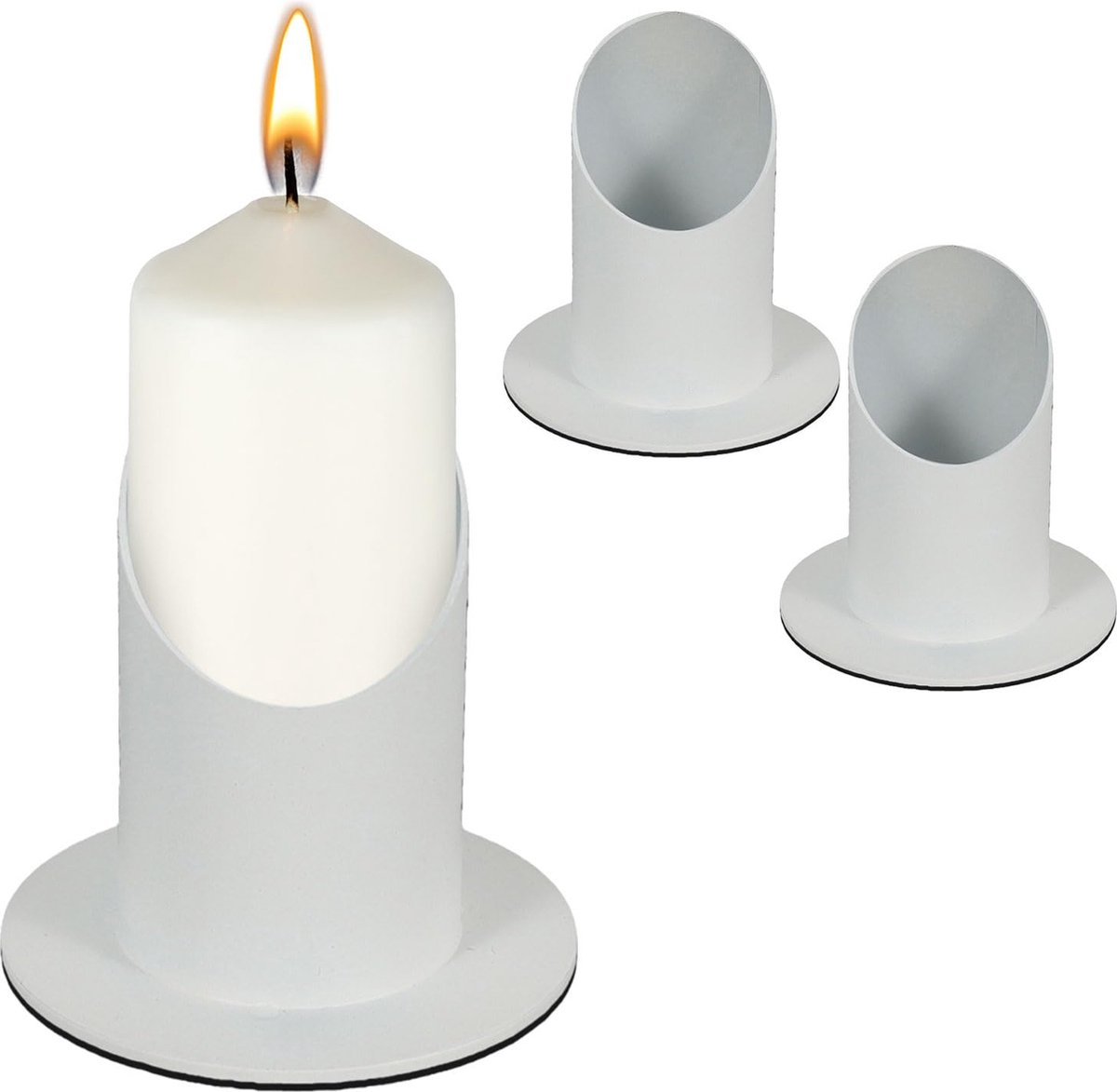La'Moussawi ® Klassieke Metalen Kandelaar Set Voor Diverse Feestelijke Gelegenheden Met Elegant Ontwerp